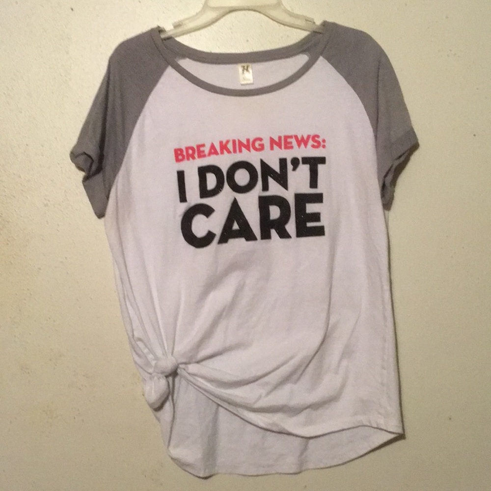 Breaking news: I don’t care